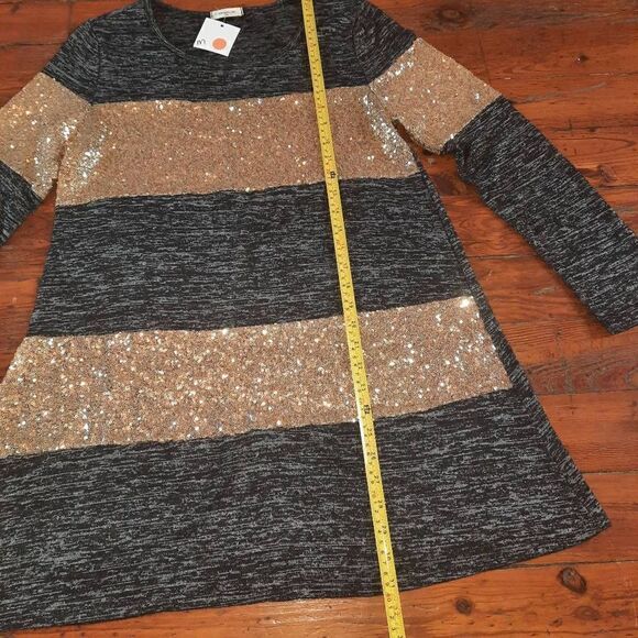 New With Tags Shimmering Sparkling Sequin Mini Dress - Picture 2 of 5